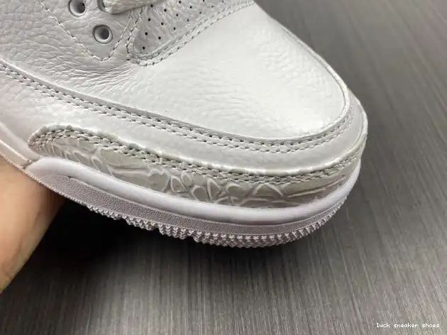 Cheap LUCY Jordan Retro 3 'Triple Air White' PS 429487-111 0325